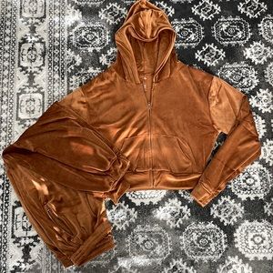 SKIMS velour jogger jacket set